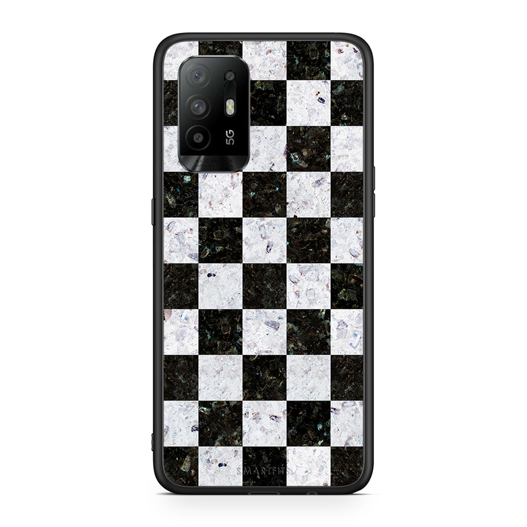 4 - Oppo A94 5G Square Geometric Marble case, cover, bumper