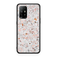 Thumbnail for Oppo A94 5G Marble Terrazzo θήκη από τη Smartfits με σχέδιο στο πίσω μέρος και μαύρο περίβλημα | Smartphone case with colorful back and black bezels by Smartfits