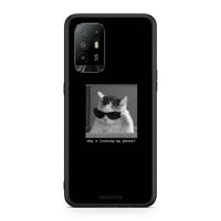 Thumbnail for Oppo A94 5G Meme Cat θήκη από τη Smartfits με σχέδιο στο πίσω μέρος και μαύρο περίβλημα | Smartphone case with colorful back and black bezels by Smartfits
