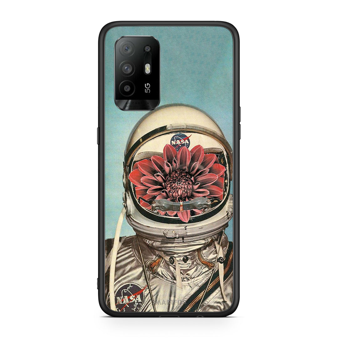 Oppo A94 5G Nasa Bloom θήκη από τη Smartfits με σχέδιο στο πίσω μέρος και μαύρο περίβλημα | Smartphone case with colorful back and black bezels by Smartfits