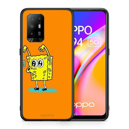 Θήκη Αγίου Βαλεντίνου Oppo A94 5G No Money 2 από τη Smartfits με σχέδιο στο πίσω μέρος και μαύρο περίβλημα | Oppo A94 5G No Money 2 case with colorful back and black bezels