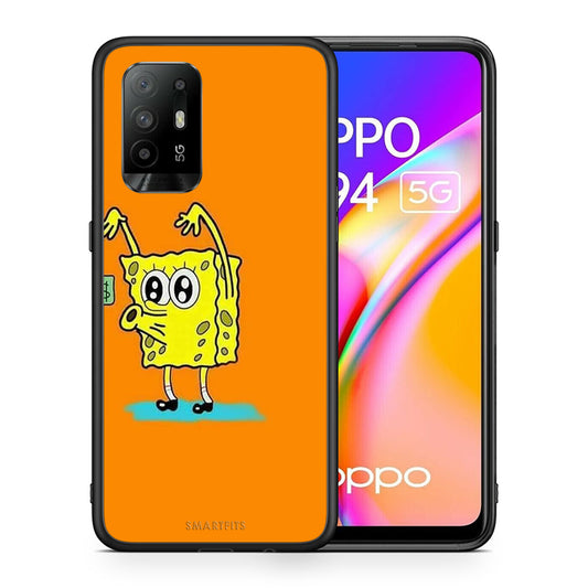 Θήκη Αγίου Βαλεντίνου Oppo A94 5G No Money 2 από τη Smartfits με σχέδιο στο πίσω μέρος και μαύρο περίβλημα | Oppo A94 5G No Money 2 case with colorful back and black bezels