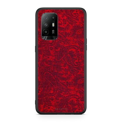 Oppo A94 5G Paisley Cashmere θήκη από τη Smartfits με σχέδιο στο πίσω μέρος και μαύρο περίβλημα | Smartphone case with colorful back and black bezels by Smartfits