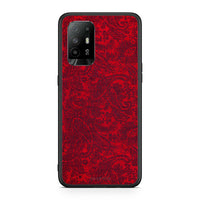 Thumbnail for Oppo A94 5G Paisley Cashmere θήκη από τη Smartfits με σχέδιο στο πίσω μέρος και μαύρο περίβλημα | Smartphone case with colorful back and black bezels by Smartfits