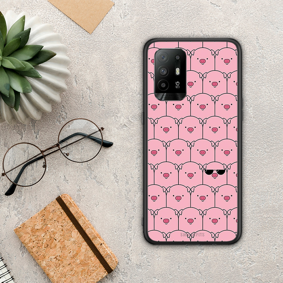 Pig Glasses - Oppo A94 5G / F19 Pro / Reno5 Lite θήκη