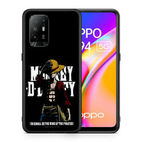 Thumbnail for Θήκη Oppo A94 5G Pirate King από τη Smartfits με σχέδιο στο πίσω μέρος και μαύρο περίβλημα | Oppo A94 5G Pirate King case with colorful back and black bezels