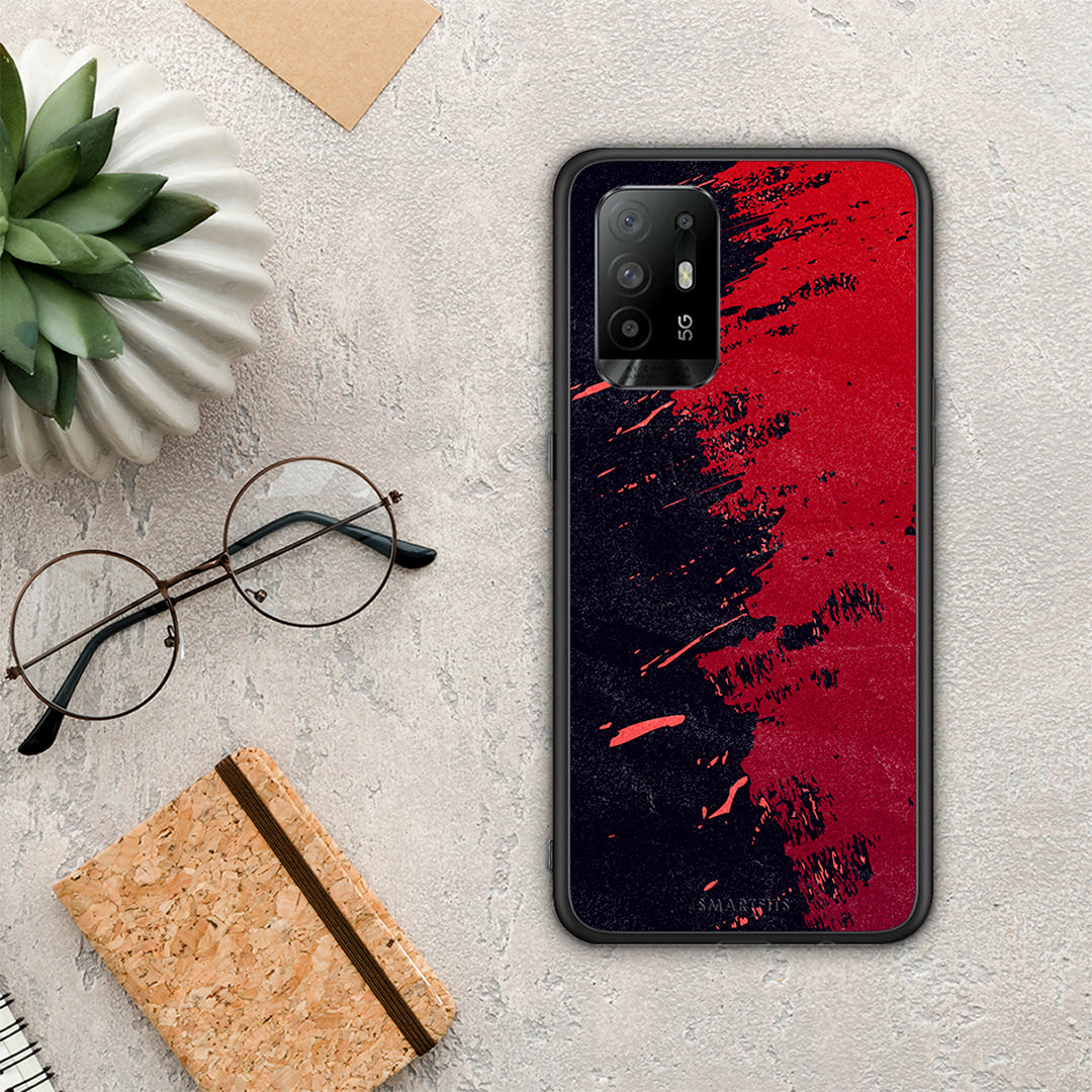 Red Paint - Oppo A94 5G / F19 Pro / Reno5 Lite θήκη