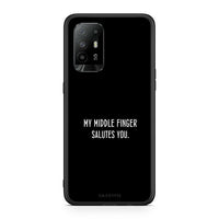 Thumbnail for Oppo A94 5G Salute θήκη από τη Smartfits με σχέδιο στο πίσω μέρος και μαύρο περίβλημα | Smartphone case with colorful back and black bezels by Smartfits