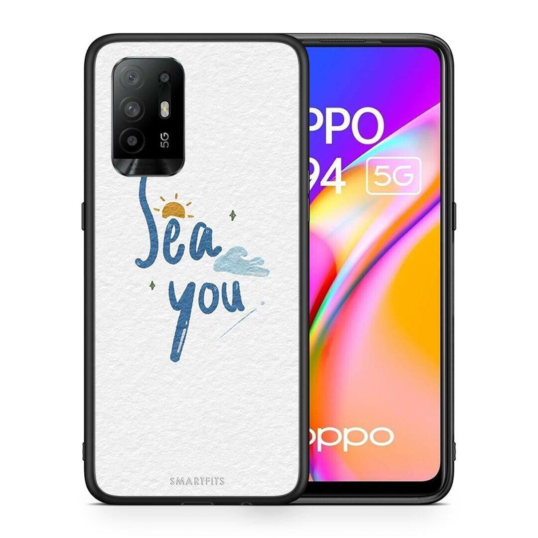 Θήκη Oppo A94 5G Sea You από τη Smartfits με σχέδιο στο πίσω μέρος και μαύρο περίβλημα | Oppo A94 5G Sea You case with colorful back and black bezels