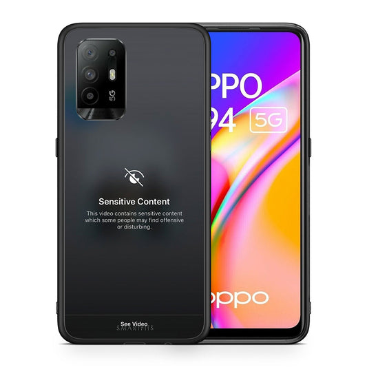 Θήκη Oppo A94 5G Sensitive Content από τη Smartfits με σχέδιο στο πίσω μέρος και μαύρο περίβλημα | Oppo A94 5G Sensitive Content case with colorful back and black bezels