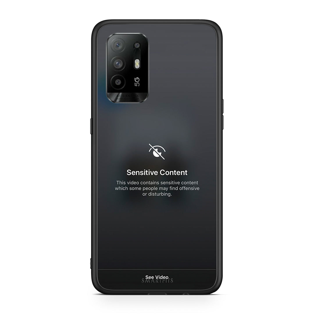 Oppo A94 5G Sensitive Content θήκη από τη Smartfits με σχέδιο στο πίσω μέρος και μαύρο περίβλημα | Smartphone case with colorful back and black bezels by Smartfits