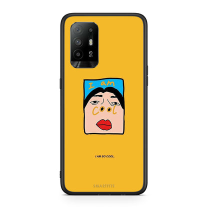 Oppo A94 5G So Cool Θήκη Αγίου Βαλεντίνου από τη Smartfits με σχέδιο στο πίσω μέρος και μαύρο περίβλημα | Smartphone case with colorful back and black bezels by Smartfits