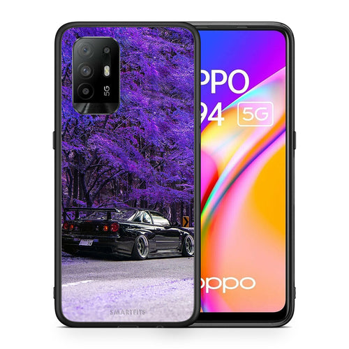 Θήκη Αγίου Βαλεντίνου Oppo A94 5G Super Car από τη Smartfits με σχέδιο στο πίσω μέρος και μαύρο περίβλημα | Oppo A94 5G Super Car case with colorful back and black bezels