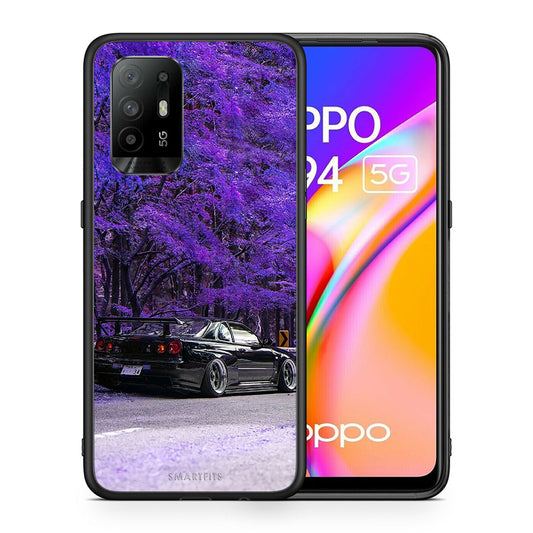 Θήκη Αγίου Βαλεντίνου Oppo A94 5G Super Car από τη Smartfits με σχέδιο στο πίσω μέρος και μαύρο περίβλημα | Oppo A94 5G Super Car case with colorful back and black bezels