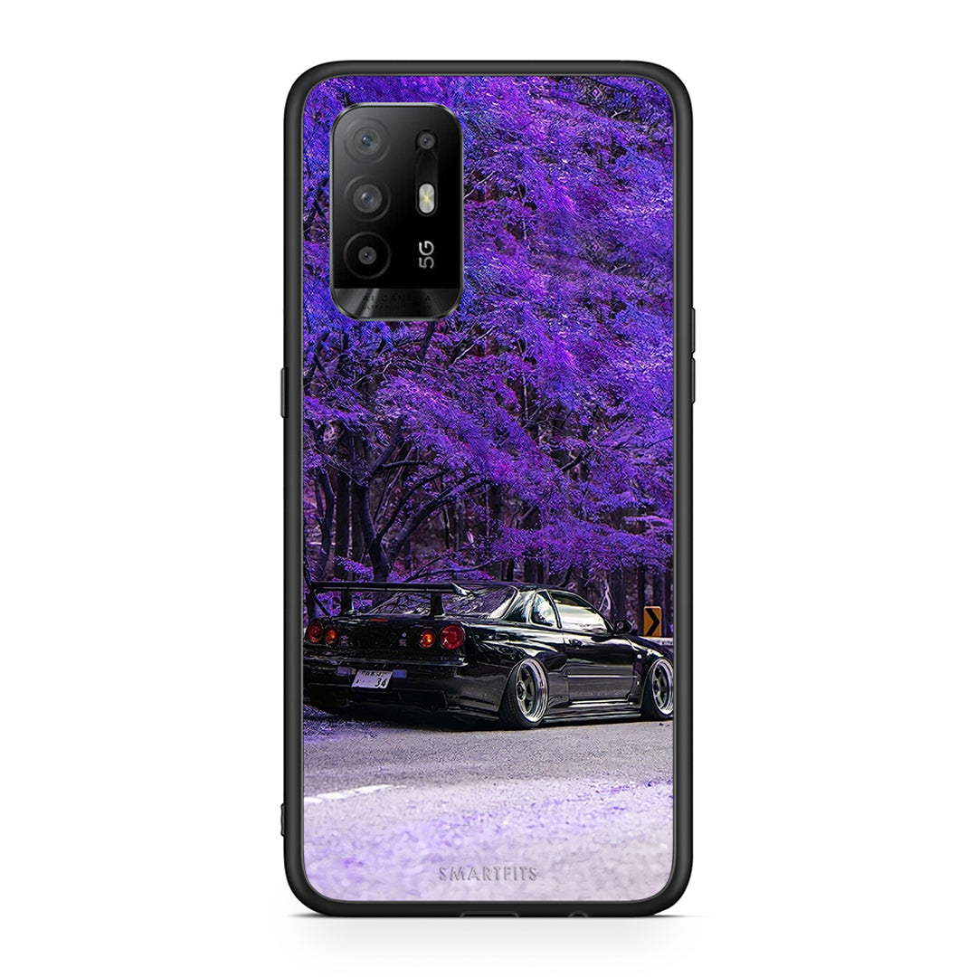 Oppo A94 5G Super Car Θήκη Αγίου Βαλεντίνου από τη Smartfits με σχέδιο στο πίσω μέρος και μαύρο περίβλημα | Smartphone case with colorful back and black bezels by Smartfits