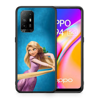 Thumbnail for Θήκη Αγίου Βαλεντίνου Oppo A94 5G Tangled 2 από τη Smartfits με σχέδιο στο πίσω μέρος και μαύρο περίβλημα | Oppo A94 5G Tangled 2 case with colorful back and black bezels