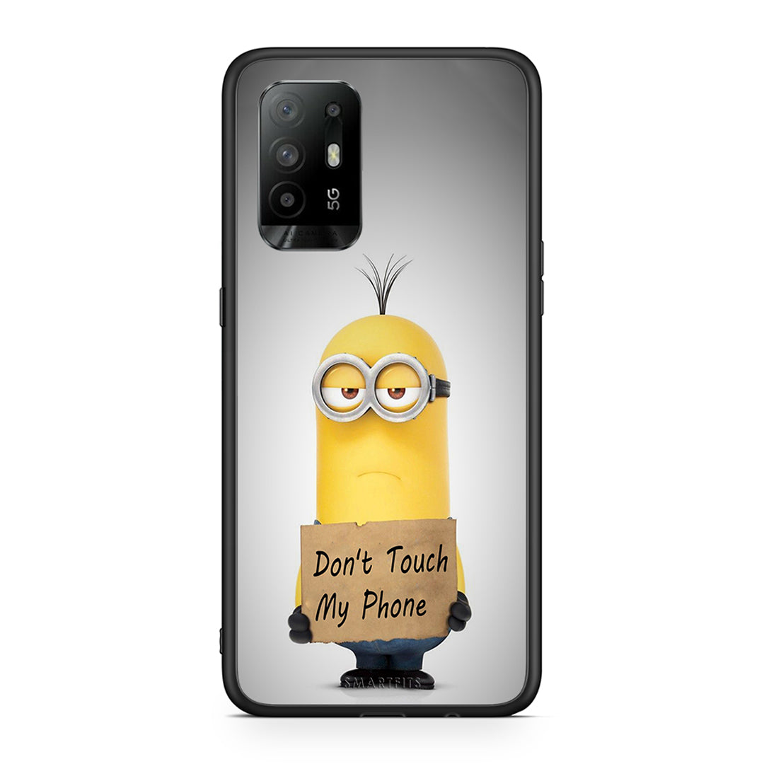 4 - Oppo A94 5G Minion Text case, cover, bumper
