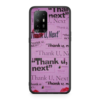 Oppo A94 5G Thank You Next Θήκη Αγίου Βαλεντίνου από τη Smartfits με σχέδιο στο πίσω μέρος και μαύρο περίβλημα | Smartphone case with colorful back and black bezels by Smartfits