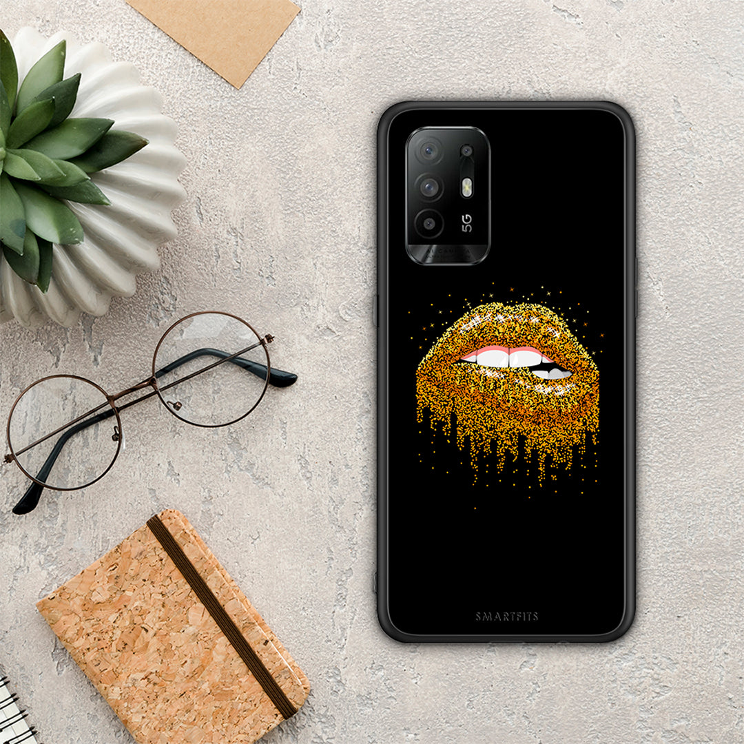 Valentine Golden - Oppo A94 5G / F19 Pro / Reno5 Lite θήκη