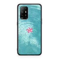 Thumbnail for Oppo A94 5G Water Flower Θήκη από τη Smartfits με σχέδιο στο πίσω μέρος και μαύρο περίβλημα | Smartphone case with colorful back and black bezels by Smartfits