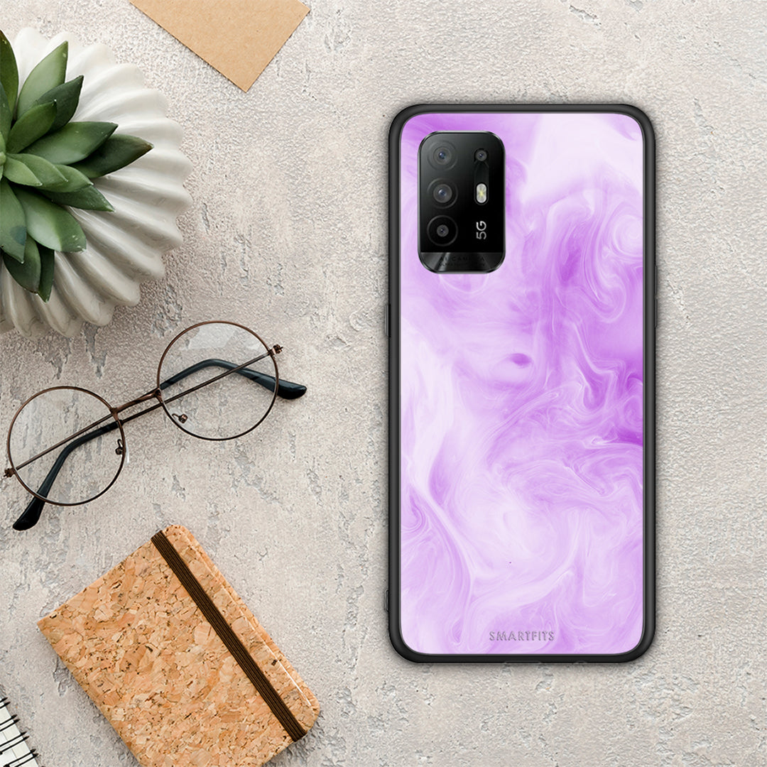 Watercolor Lavender - Oppo A94 5G / F19 Pro / Reno5 Lite θήκη