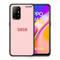 Thumbnail for Θήκη Oppo A94 5G XOXO Love από τη Smartfits με σχέδιο στο πίσω μέρος και μαύρο περίβλημα | Oppo A94 5G XOXO Love case with colorful back and black bezels