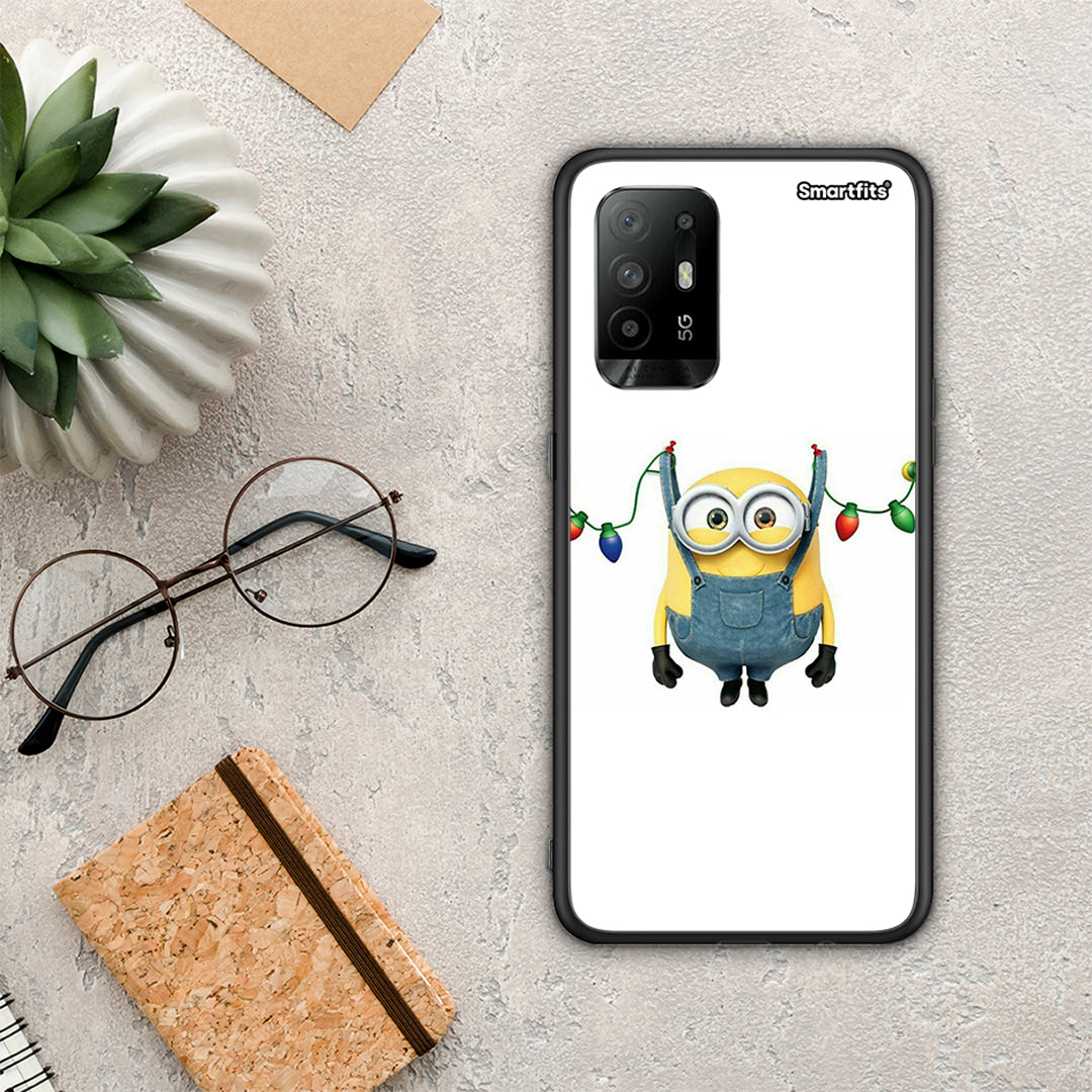 Xmas Minion Lights - Oppo A94 5G / F19 Pro / Reno5 Lite θήκη