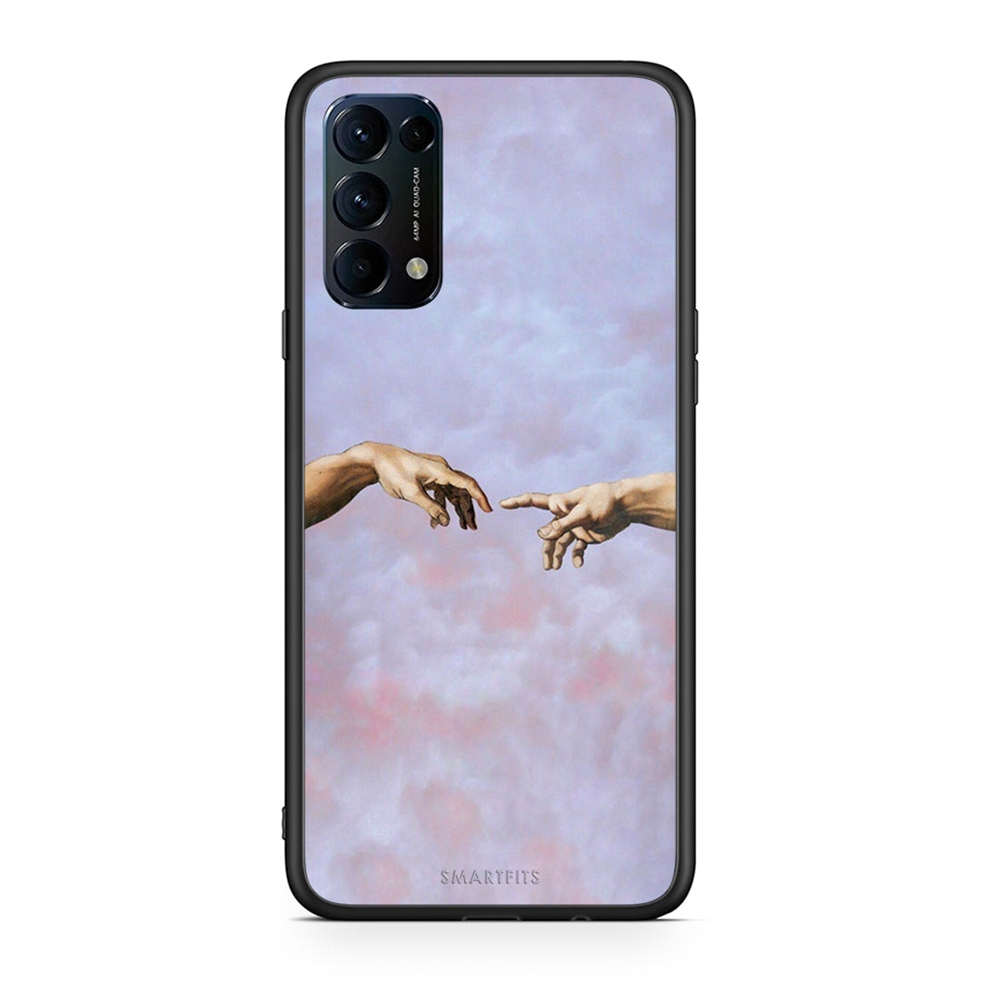 Oppo Find X3 Lite / Reno 5 5G / Reno 5 4G Adam Hand θήκη από τη Smartfits με σχέδιο στο πίσω μέρος και μαύρο περίβλημα | Smartphone case with colorful back and black bezels by Smartfits