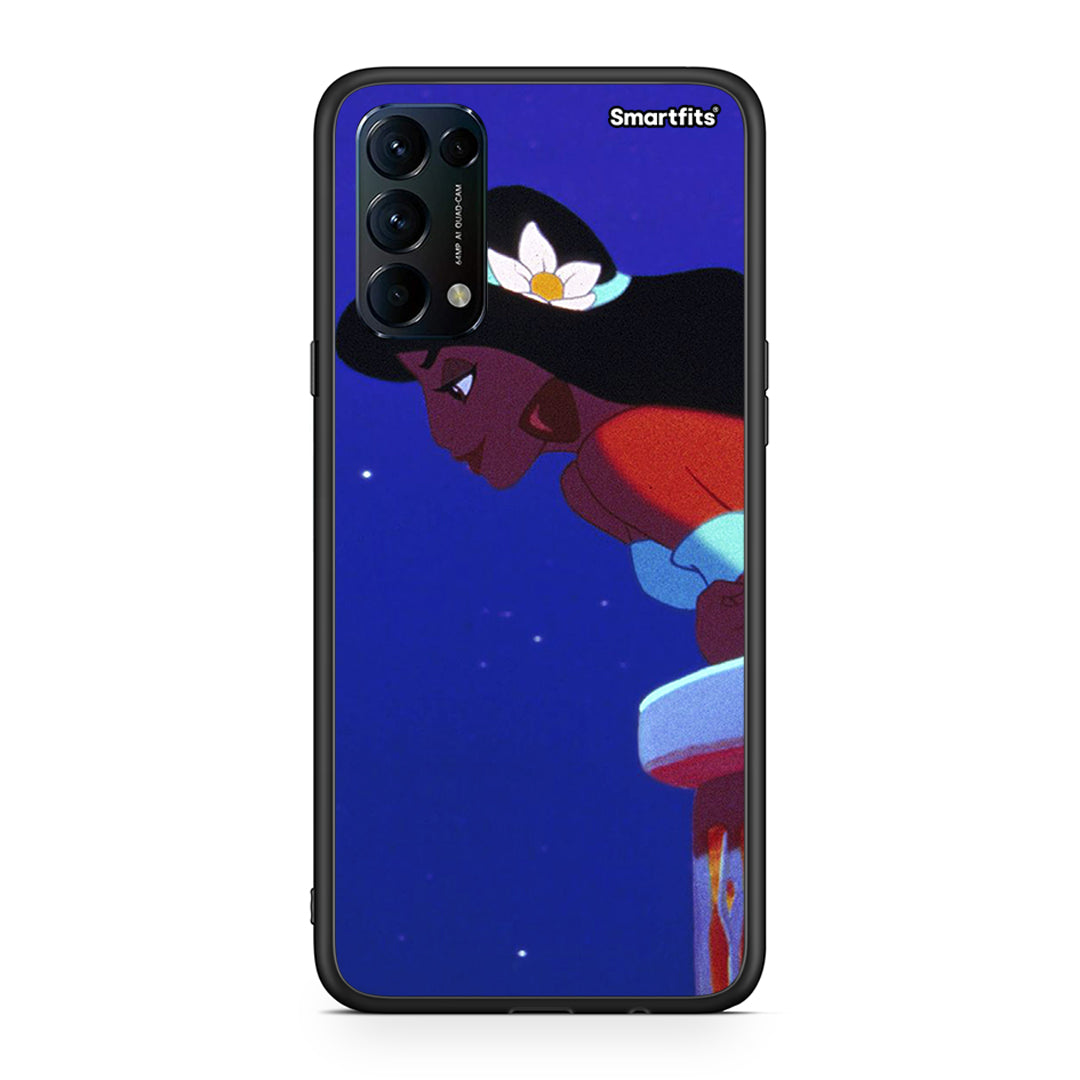 Oppo Find X3 Lite / Reno 5 5G / Reno 5 4G Alladin And Jasmine Love 2 θήκη από τη Smartfits με σχέδιο στο πίσω μέρος και μαύρο περίβλημα | Smartphone case with colorful back and black bezels by Smartfits