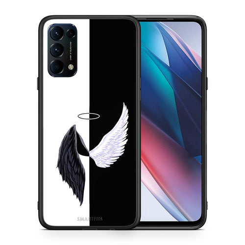 Θήκη Oppo Find X3 Lite / Reno 5 5G / Reno 5 4G Angels Demons από τη Smartfits με σχέδιο στο πίσω μέρος και μαύρο περίβλημα | Oppo Find X3 Lite / Reno 5 5G / Reno 5 4G Angels Demons case with colorful back and black bezels