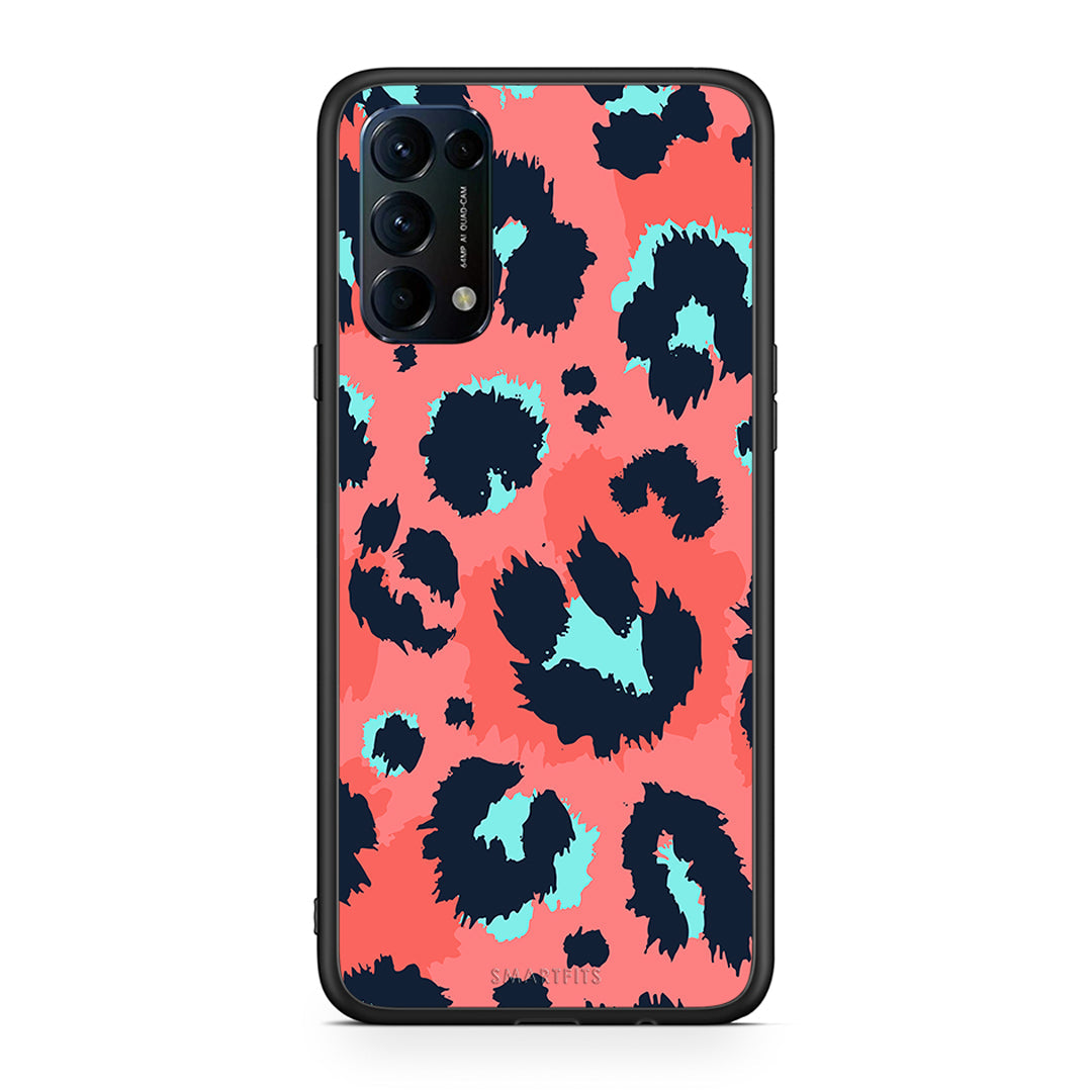 22 - Oppo Find X3 Lite / Reno 5 5G / Reno 5 4G Pink Leopard Animal case, cover, bumper