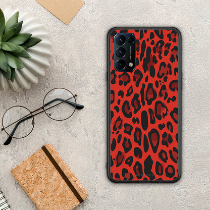 Animal Red Leopard - Oppo Find X3 Lite / Reno 5 5G / Reno 5 4G θήκη
