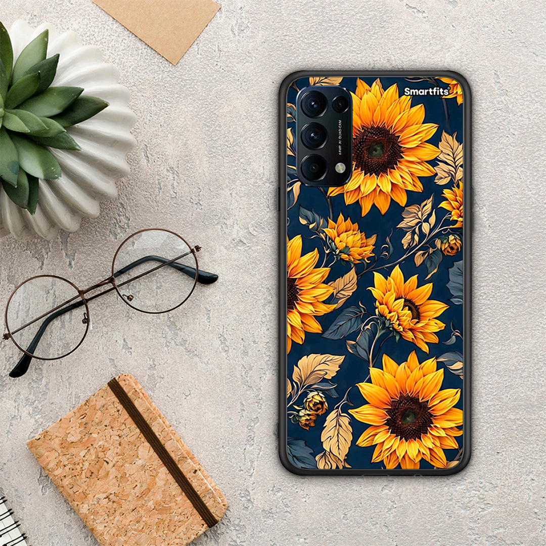 Autumn Sunflowers - Oppo Find X3 Lite / Reno 5 5G / Reno 5 4G θήκη