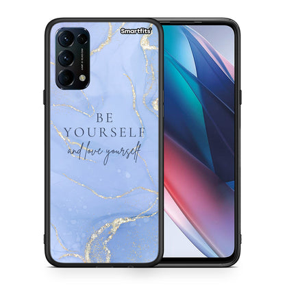 Θήκη Oppo Find X3 Lite / Reno 5 5G / Reno 5 4G Be Yourself από τη Smartfits με σχέδιο στο πίσω μέρος και μαύρο περίβλημα | Oppo Find X3 Lite / Reno 5 5G / Reno 5 4G Be Yourself case with colorful back and black bezels