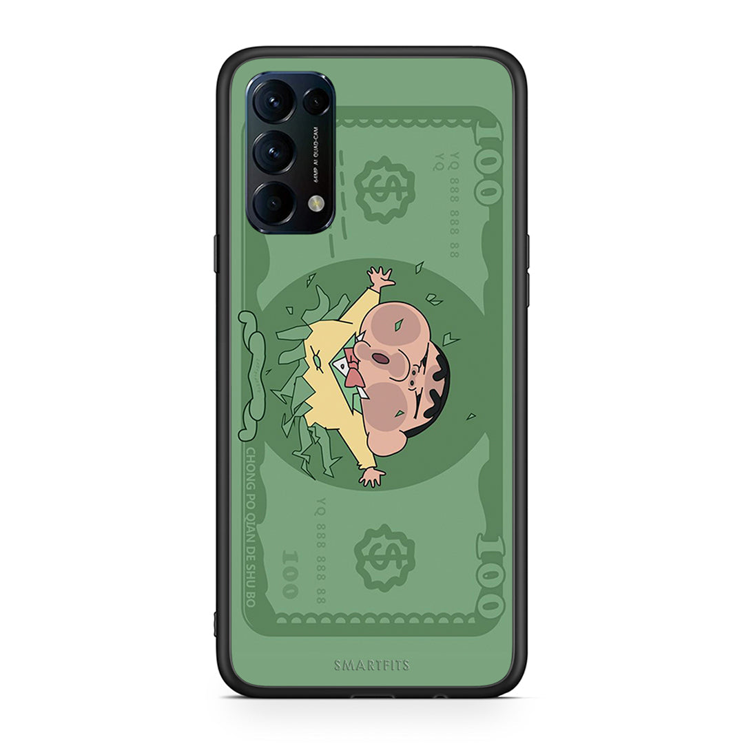Oppo Find X3 Lite / Reno 5 5G / Reno 5 4G Big Money Θήκη Αγίου Βαλεντίνου από τη Smartfits με σχέδιο στο πίσω μέρος και μαύρο περίβλημα | Smartphone case with colorful back and black bezels by Smartfits