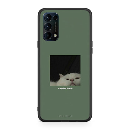 Oppo Find X3 Lite / Reno 5 5G / Reno 5 4G Bitch Surprise θήκη από τη Smartfits με σχέδιο στο πίσω μέρος και μαύρο περίβλημα | Smartphone case with colorful back and black bezels by Smartfits