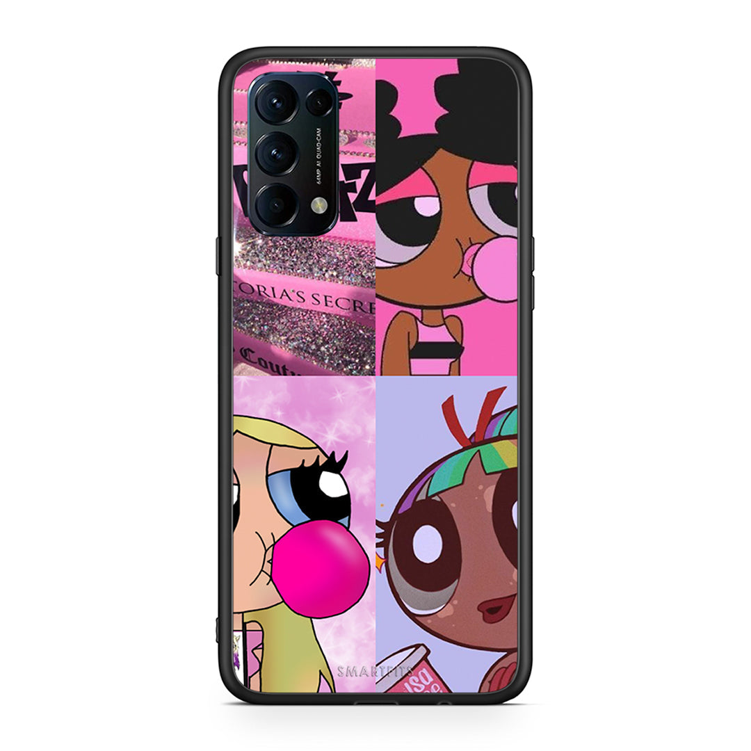 Oppo Find X3 Lite / Reno 5 5G / Reno 5 4G Bubble Girls Θήκη Αγίου Βαλεντίνου από τη Smartfits με σχέδιο στο πίσω μέρος και μαύρο περίβλημα | Smartphone case with colorful back and black bezels by Smartfits