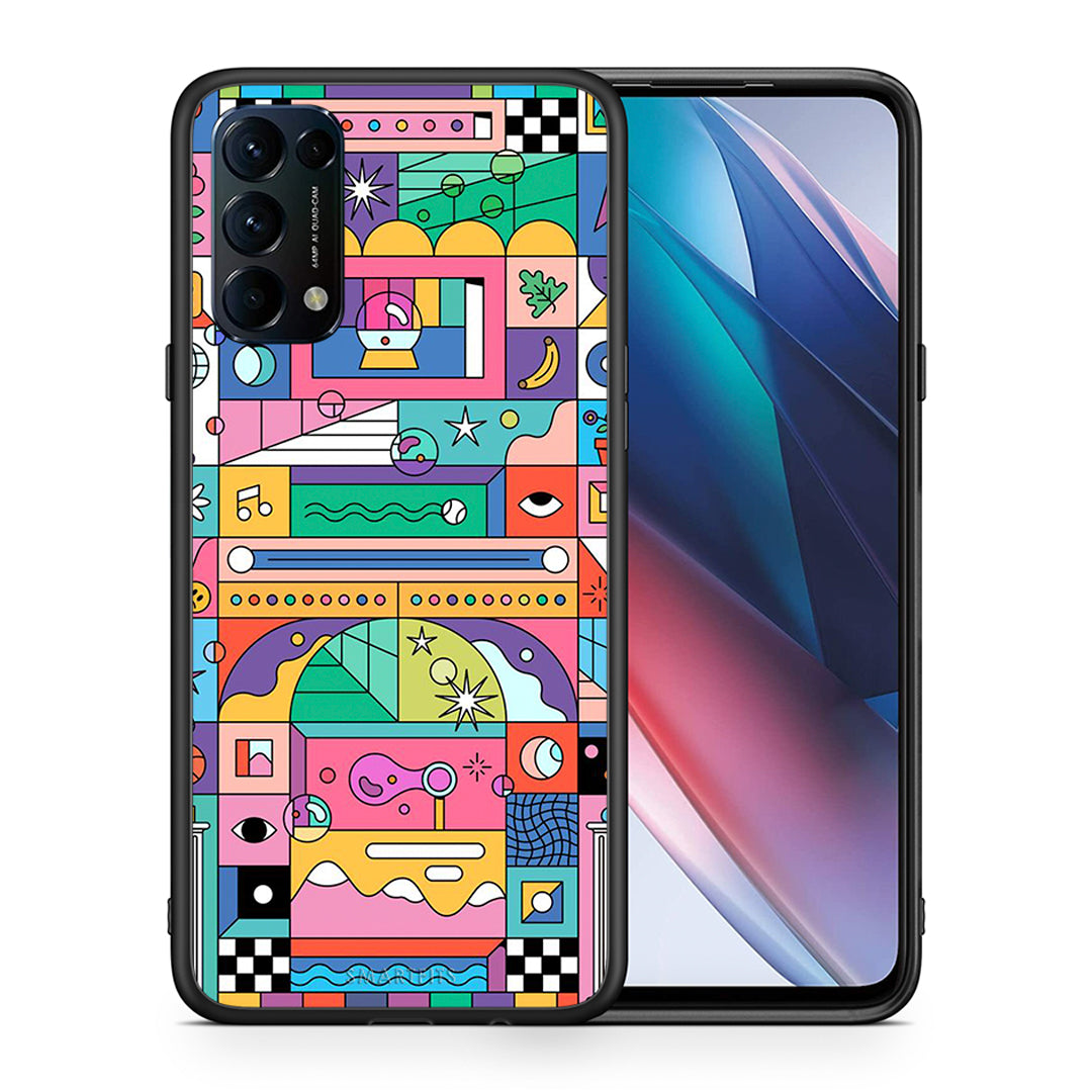 Θήκη Oppo Find X3 Lite / Reno 5 5G / Reno 5 4G Bubbles Soap από τη Smartfits με σχέδιο στο πίσω μέρος και μαύρο περίβλημα | Oppo Find X3 Lite / Reno 5 5G / Reno 5 4G Bubbles Soap case with colorful back and black bezels