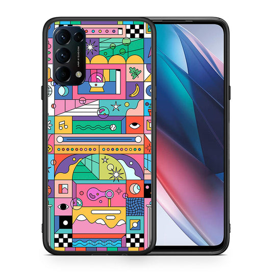 Θήκη Oppo Find X3 Lite / Reno 5 5G / Reno 5 4G Bubbles Soap από τη Smartfits με σχέδιο στο πίσω μέρος και μαύρο περίβλημα | Oppo Find X3 Lite / Reno 5 5G / Reno 5 4G Bubbles Soap case with colorful back and black bezels