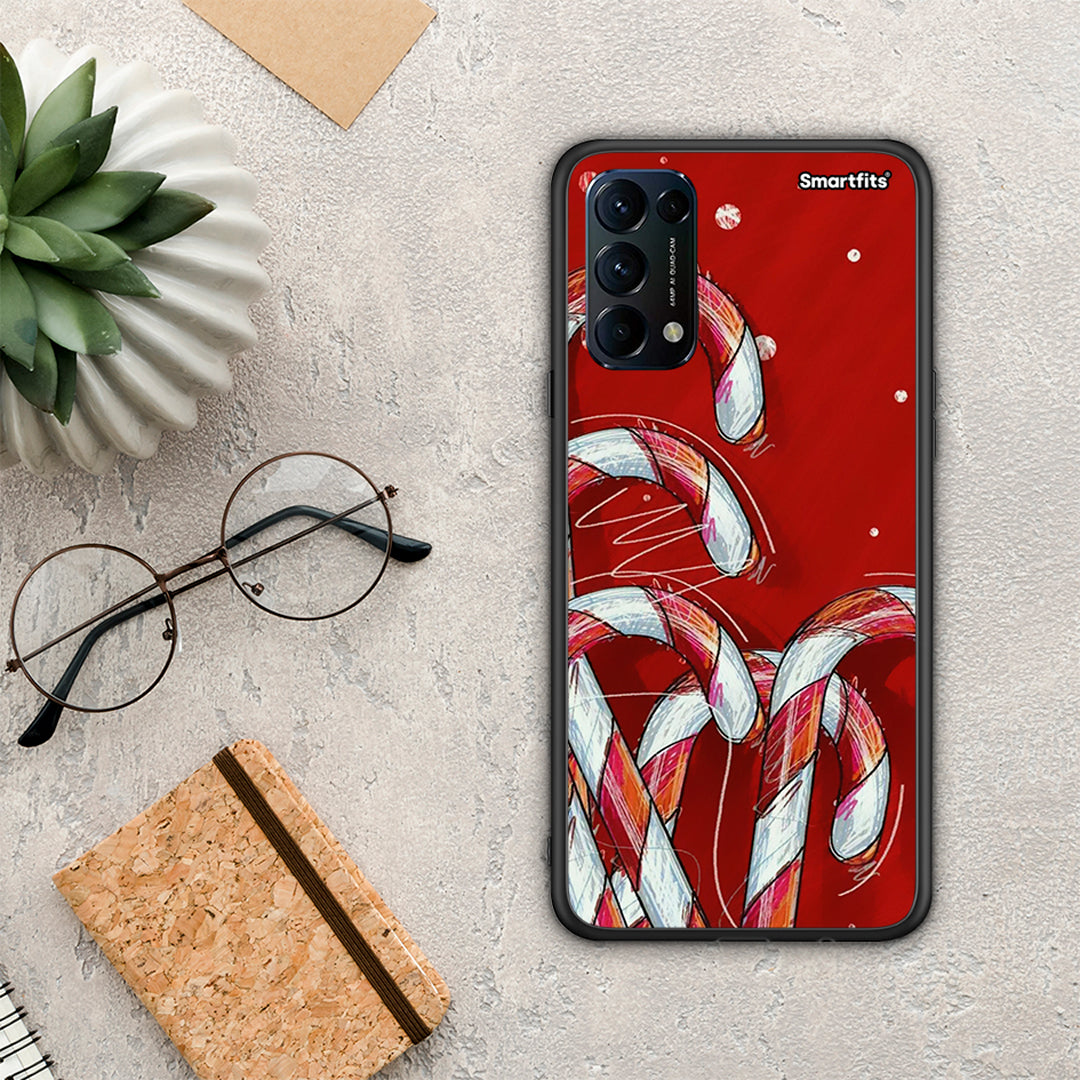 Candy Cane - Oppo Find X3 Lite / Reno 5 5G / Reno 5 4G θήκη