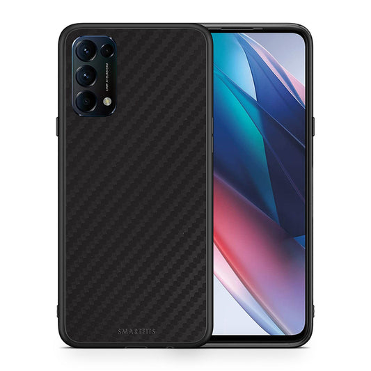 Θήκη Oppo Find X3 Lite / Reno 5 5G / Reno 5 4G Black Carbon από τη Smartfits με σχέδιο στο πίσω μέρος και μαύρο περίβλημα | Oppo Find X3 Lite / Reno 5 5G / Reno 5 4G Black Carbon case with colorful back and black bezels