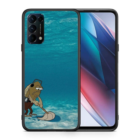 Θήκη Oppo Find X3 Lite / Reno 5 5G / Reno 5 4G Clean The Ocean από τη Smartfits με σχέδιο στο πίσω μέρος και μαύρο περίβλημα | Oppo Find X3 Lite / Reno 5 5G / Reno 5 4G Clean The Ocean case with colorful back and black bezels