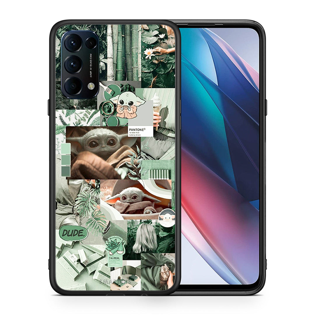 Θήκη Αγίου Βαλεντίνου Oppo Find X3 Lite / Reno 5 5G / Reno 5 4G Collage Dude από τη Smartfits με σχέδιο στο πίσω μέρος και μαύρο περίβλημα | Oppo Find X3 Lite / Reno 5 5G / Reno 5 4G Collage Dude case with colorful back and black bezels