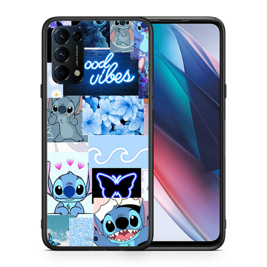 Θήκη Αγίου Βαλεντίνου Oppo Find X3 Lite / Reno 5 5G / Reno 5 4G Collage Good Vibes από τη Smartfits με σχέδιο στο πίσω μέρος και μαύρο περίβλημα | Oppo Find X3 Lite / Reno 5 5G / Reno 5 4G Collage Good Vibes case with colorful back and black bezels