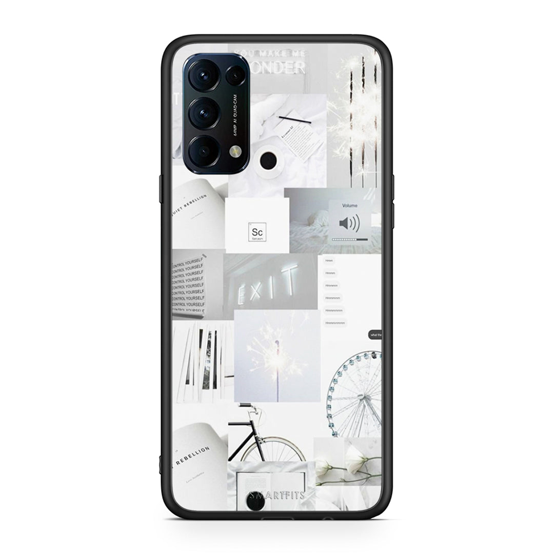 Oppo Find X3 Lite / Reno 5 5G / Reno 5 4G Collage Make Me Wonder Θήκη Αγίου Βαλεντίνου από τη Smartfits με σχέδιο στο πίσω μέρος και μαύρο περίβλημα | Smartphone case with colorful back and black bezels by Smartfits