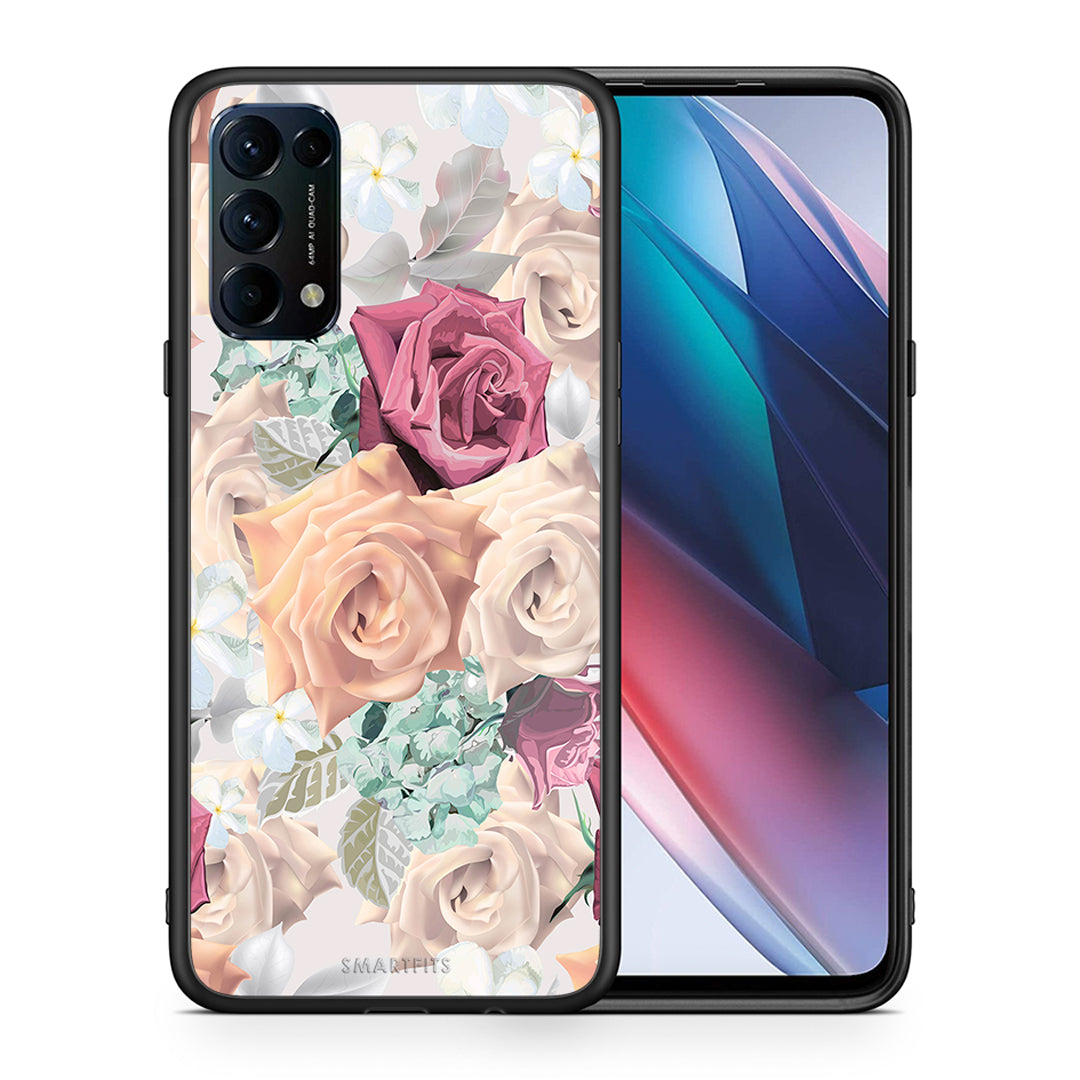 Θήκη Oppo Find X3 Lite / Reno 5 5G / Reno 5 4G Bouquet Floral από τη Smartfits με σχέδιο στο πίσω μέρος και μαύρο περίβλημα | Oppo Find X3 Lite / Reno 5 5G / Reno 5 4G Bouquet Floral case with colorful back and black bezels