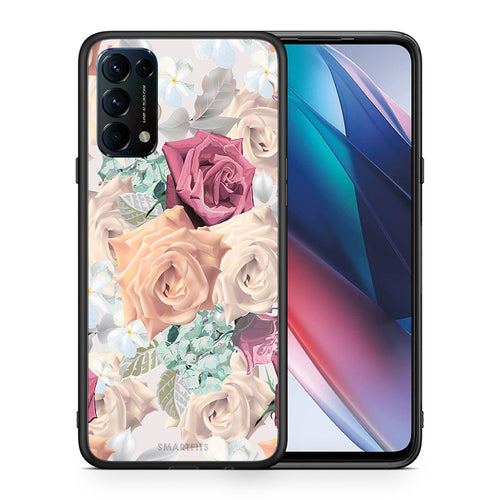 Θήκη Oppo Find X3 Lite / Reno 5 5G / Reno 5 4G Bouquet Floral από τη Smartfits με σχέδιο στο πίσω μέρος και μαύρο περίβλημα | Oppo Find X3 Lite / Reno 5 5G / Reno 5 4G Bouquet Floral case with colorful back and black bezels