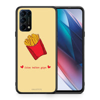 Thumbnail for Θήκη Αγίου Βαλεντίνου Oppo Find X3 Lite / Reno 5 5G / Reno 5 4G Fries Before Guys από τη Smartfits με σχέδιο στο πίσω μέρος και μαύρο περίβλημα | Oppo Find X3 Lite / Reno 5 5G / Reno 5 4G Fries Before Guys case with colorful back and black bezels