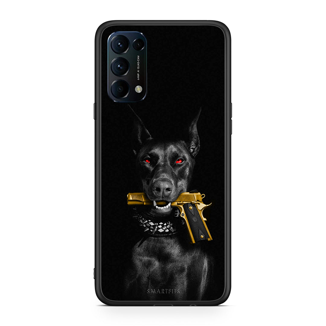 Oppo Find X3 Lite / Reno 5 5G / Reno 5 4G Golden Gun Θήκη Αγίου Βαλεντίνου από τη Smartfits με σχέδιο στο πίσω μέρος και μαύρο περίβλημα | Smartphone case with colorful back and black bezels by Smartfits
