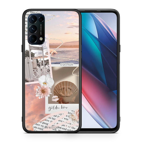 Θήκη Αγίου Βαλεντίνου Oppo Find X3 Lite / Reno 5 5G / Reno 5 4G Golden Hour από τη Smartfits με σχέδιο στο πίσω μέρος και μαύρο περίβλημα | Oppo Find X3 Lite / Reno 5 5G / Reno 5 4G Golden Hour case with colorful back and black bezels